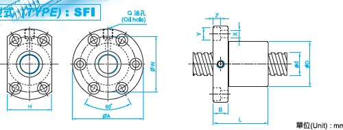SFI4010滾珠絲杠圖 SFI4010滾珠絲杠圖